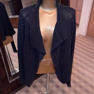 Dex cropped sweater size m black cardigan